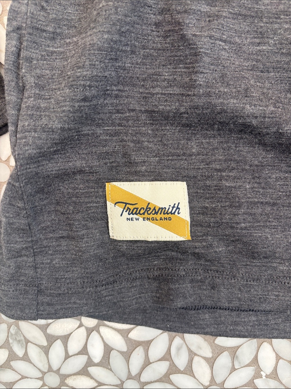 Women's Tracksmith Merino Wool Blend Harrier Long Sleeve in Charcoal Grey, Size - Picture 6 of 8